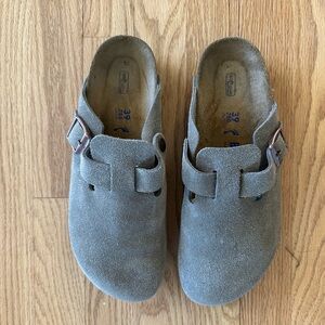 Birkenstock Boston suede soft clog 39 EUC
